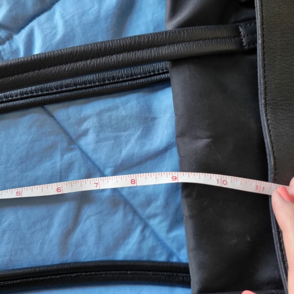 Knomo Black Tote Bag with Gold Accents - Picture 10 of 12